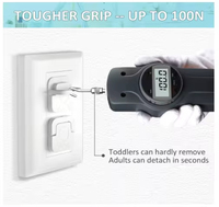 Cache-prise de sécurité pour bébé, en plastique et silicone, pour interrupteur mural et boîtier électrique, norme britannique