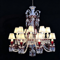 Lustre en cristal de style minimaliste d'inspiration nordique DUOMEIJU |   Éclairage LED de luxe pour hôtel, finition dorée, hauteur réglable