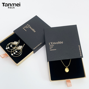 Slide Drawer Paper Jewelry <b>Box</b> <b>Gift</b> <b>Box</b> for Ring <b>Earring</b> Pendant Necklace Bracelet Luxury Jewelry Packaging <b>Box</b> - Product Image 5