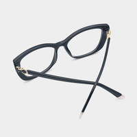 Monture de lunettes moderne transparente dégradée en TR90 pour femme, branches en acétate 3D avec cœur métallique et charnière à ressort à broche métallique