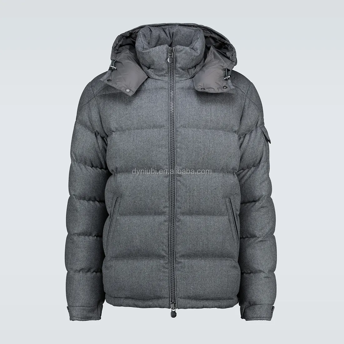 Con capucha al aire libre pluma personalizar invierno relleno pato chaqueta burbuja hombres abajo abrigo