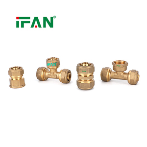 IFAN Compre Materiales <span class=keywords><strong>de</strong></span> Plomería a Precio <span class=keywords><strong>de</strong></span> Fábrica, Acoplamiento <span class=keywords><strong>de</strong></span> Latón <span class=keywords><strong>de</strong></span> 16MM-32MM, Conexión <span class=keywords><strong>de</strong></span> Compresión PEX - Product Image 2