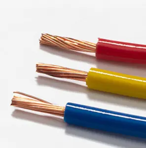 Noyau de cuivre BVR PVC isolé fabricants de câbles flexibles industrie 2.5mm2 ~ 6mm 2 fabricants d'origine de câbles d'alimentation à fil électrique