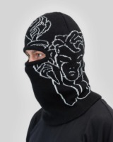 Balaclava en tricot jacquard pour l'hiver et l'automne, ski et snowboard, masque unisexe de créateur, masque facial de fabrication personnalisée pour l'extérieur