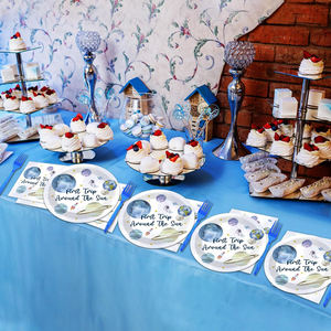 Ensemble de fournitures de table pour fête d'anniversaire sur le thème du <span class=keywords><strong>soleil</strong></span>, décorations pour 1er anniversaire sur le thème de l'espace, fournitures de fête sur le thème du <span class=keywords><strong>soleil</strong></span> - Product Image 6