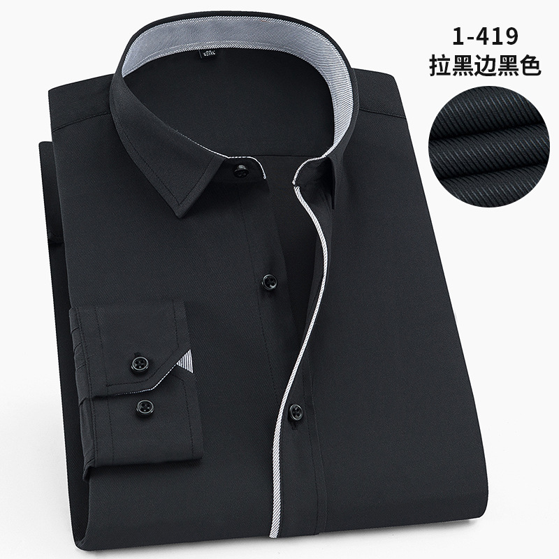 Camicia a maniche lunghe a righe bianche nere da 1 419 per gli uomini