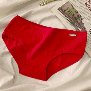 <span class=keywords><strong>Ropa</strong></span> <span class=keywords><strong>Interior</strong></span> de Algodón para Mujer, Tallas L-3XL, Cintura Baja, Triangular, Color Liso, Bragas para Chicas, Venta al Por Mayor - Product Image 2