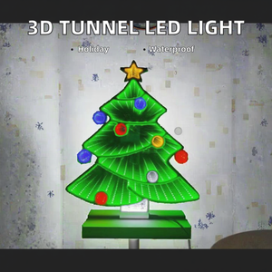 Miroir Abyssal 3D LED Néon Flexible Tunnel Lumineux Décoration de Table Mots Lumineux Étanche DIY Acrylique IP65 6000K Noël - Product Image 2
