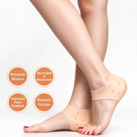 Protections de talon en silicone respirantes, couvre-talons, protection de la semelle, anti-fissures, anti-abrasion, coussinets pour les pieds pour hommes et femmes.