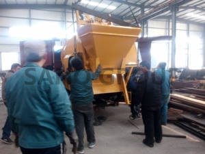 SANQ Pompa Mixer Beton Elektrik, Mixer Semen Jalan, Pompa Mixer Generator Elektrik dengan 30m 3/H Output Beton - Product Image 6