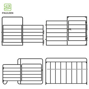 Painéis de Cerca Galvanizados de Alta Qualidade para Gado, Cavalos, Veados e Ovelhas, Painéis de Cerca Impermeáveis e Resistentes para Pecuária - Product Image 2