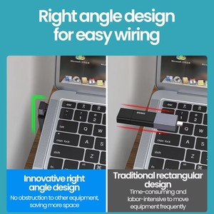 2026 <b>Type</b> <b>C</b> Male to <b>Usb</b> 3.0 Female <b>Adapter</b> 90 Degrees Right Angled Extension Connector for Laptop Tablet U-disk - Product Image 5
