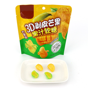 Gomitas de Frutas 3D con Sabor a Durazno, Uva y Lichi, en Forma Variada, Dulces Suaves en Bolsa - Product Image 4