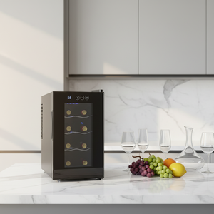 Nevera para Vinos de 22L, 8 Botellas, Refrigerador Pequeño para Vinos, Bodega Individual de Una Sola Zona, Más Vendida - Product Image 5
