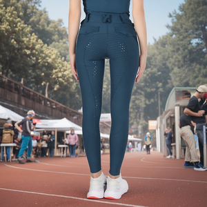 Ensembles d'équitation en gros : Leggings respirants, Culottes d'équitation pour femmes, Hauts à manches courtes très extensibles pour l'équitation - Product Image 2