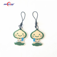 Gantungan Kunci Epoxy RFID NFC Kartun Tag Epoxy RFID Bentuk Kustom T5577 LF untuk Pelacak Anak