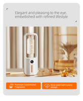 1800mAh 5 vitesses Écran HD 100 ㎡   Diffuseur d'arômes portable 50 ml rechargeable par USB, à piles, pour la maison et l'hôtel