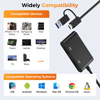 Fabricant de lecteur de carte mobile externe 4-en-1 USB-A Type-C 3.0 TF/SD 4.0 prend en charge la mémoire et le stockage de l'appareil photo