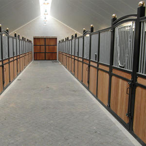 Fronts de stalle de cheval de prix usine avec la finition enduite de poudre 3.6m de large pour l'arène d'équitation professionnelle et la grange de ranch - Product Image 4