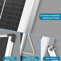 CE RoHS panel surya Mono Power 12v 18v 24v, panel surya Mono 50W 100W 300w 330w 350w 400w kit panel surya diy