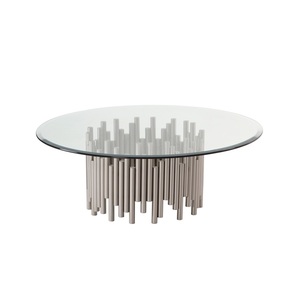 <span class=keywords><strong>Table</strong></span> centrale ronde et basse en verre trempé, de grande taille, pour salon, moderne, personnalisé, pour hôtel, offre spéciale, livraison gratuite - Product Image 5