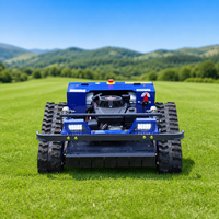 Tondeuse à gazon RC sans fil de type chenille, robot de coupe d'herbe télécommandé, conçu pour les fermes photovoltaïques