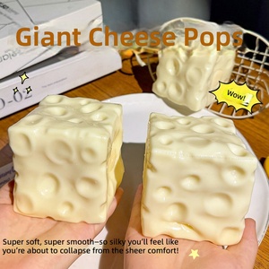 Juguete de queso gigante transparente de vaselina ASMR, suave y divertido, que no se infla, juguetes antiestrés para fiestas - Product Image 4
