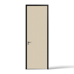 Porte intérieure minimaliste en MDF avec isolation acoustique, surface finie, ouverture manuelle - Product Image 1