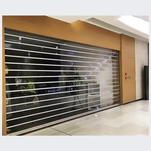 Porte <span class=keywords><strong>de</strong></span> <span class=keywords><strong>garage</strong></span> à enroulement en cristal PC, finition moderne, étanche, antivol, taille personnalisable, ateliers <span class=keywords><strong>de</strong></span> réparation automobile, entrepôts, centres commerciaux - Product Image 4