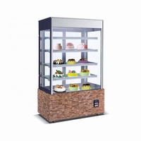 Équipement professionnel Boulangerie Affichage Refroidisseur Table Top Gâteau En Bois Vitrine Avec Juste Prix Gâteau refroidisseur