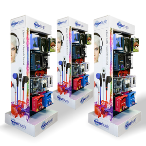 Nhà Máy hai mặt các tông sóng điện thoại tai nghe bán lẻ tầng hiển thị các tông đứng với Hooks - Product Image 3