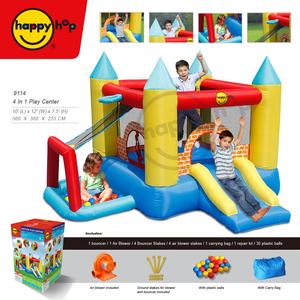 Centre de jeux <span class=keywords><strong>Happy</strong></span> <span class=keywords><strong>Hop</strong></span> - 9114 Centre de jeux pour enfants 4 en 1 et château <span class=keywords><strong>gonflable</strong></span> avec toboggan - Product Image 2