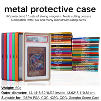 Étui de protection magnétique en aluminium pour cartes gradées BGS CGC 35PT, résistant aux UV, pour cartes à collectionner