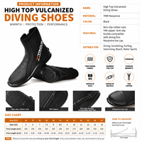 Bottes de plongée en néoprène 7 mm pour eau froide, bottes thermiques montantes antidérapantes pour combinaison de plongée, fabrication OEM, grandes tailles disponibles