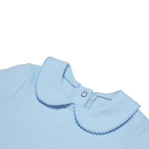 Haute qualité bébé vêtements filles garçons 0-12 mois bébé barboteuse combinaisons unisexe tricoté bébé barboteuse avec <span class=keywords><strong>jolie</strong></span> garniture Picot - Product Image 6