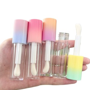 6 ml Plastik Dudak Parlatıcısı Tüpleri, Vidalı Kapaklı, Şeffaf, Büyük Fırçalı, Çocuklar İçin Mor, Sevimli Dudak Parlatıcısı, Kozmetik Cilt Bakımı - Product Image 1
