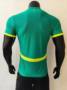 Atacado 2526 Senegal Retro Fußball Trikot Set Benutzer definierte Namens bildung Automat isiertes Schneiden 100% Polyester OEM Service Afrikanischer Stil - Product Image 3