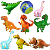 Ballons en feuille d'aluminium 3D dinosaure hélium jouet cadeau pour fête prénatale fille garçon ONE jeu d'anniversaire vacances événement fête fournitures décor