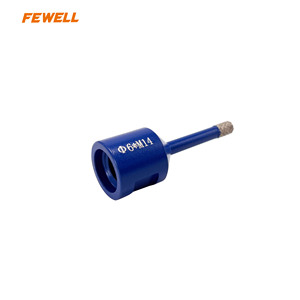 แกนสว่านหินแกรนิตคอนกรีตคอนกรีต6มม. แกนเจาะ M14 arix <span class=keywords><strong>รู</strong></span>ปดอกไม้แบบสุญญากาศดีไซน์ใหม่ - Product Image 3