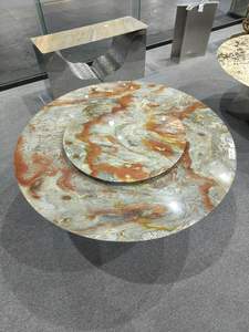 Table à manger en marbre de luxe Roman Impression, table à manger en pierre de luxe - Product Image 5