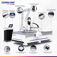 Routeur CNC industriel 1325 pour pierre, équipé d'un système de refroidissement et d'évier, idéal pour la gravure de pierres tombales