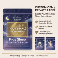 HLK Fabricant OEM professionnel de patchs d'huiles essentielles pour le sommeil, de qualité médicale, 100% naturels, pour enfants, avec logo personnalisé et marque privée