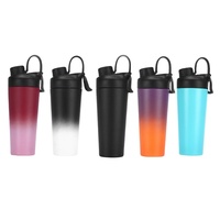 Nouvelle Arrivée 2026 Emerit – Bouteilles Shaker de Sport Isothermes en Métal 750 ml avec Logo Personnalisé et Ressort en Acier Inoxydable