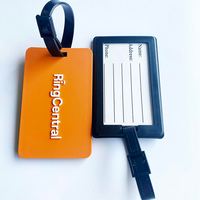 Étiquette de bagage personnalisée en PVC Pinshuo, fabriquée en Chine, avec motif et logo personnalisés, pour carte d'embarquement, imprimée en typographie