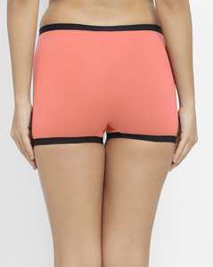 OEM Factory Custom Pattern <strong>Boyshorts</strong> Spandex Underwear with Boxer Style Female Contrast Mid-rise Pants Panty Panties <strong>Knickers</strong> - Product Image 4