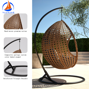 Jardín de alta calidad, balcón, muebles de huevo <span class=keywords><strong>verde</strong></span> para exteriores, hamacas, muebles de exterior, columpios para Patio, Columpio de huevo colgante - Product Image 2