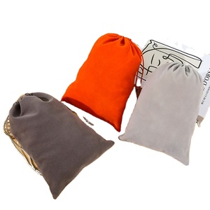 Sacs cadeaux en velours écologiques à motifs géométriques avec cordon de serrage, pochettes à bijoux en tissu, couleur personnalisée, emballage pour présentation de cadeaux - Product Image 1