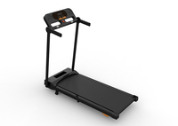 Tapis roulant pliable motorisé électrique certifié CE avec écran LED, inclinaison manuelle, pour la remise en forme à domicile