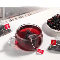 Thé aux fleurs et aux herbes de myrtille, mûre et goji noir en sachets triangulaires 150g (Anhui) Approvisionnement direct