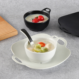 Assiette <span class=keywords><strong>de</strong></span> <span class=keywords><strong>service</strong></span> <span class=keywords><strong>moderne</strong></span> en mélamine avec poignées petits bols en mélamine ensembles d'assiettes vaisselle juego <span class=keywords><strong>de</strong></span> platos para <span class=keywords><strong>casa</strong></span> - Product Image 3
